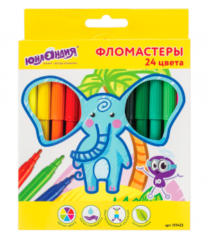 Фломастеры 24цв. ЮНЛАНДИЯ ...